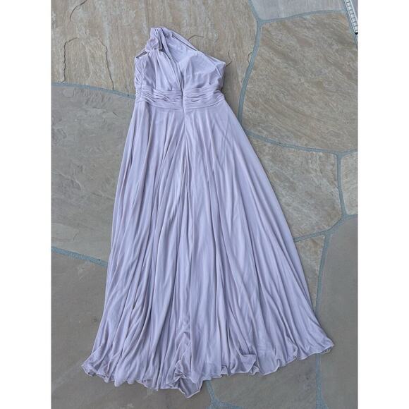 Azazie Bridesmaid Formal Long pink blush Gown Style Size A 14 JW - Picture 3 of 3